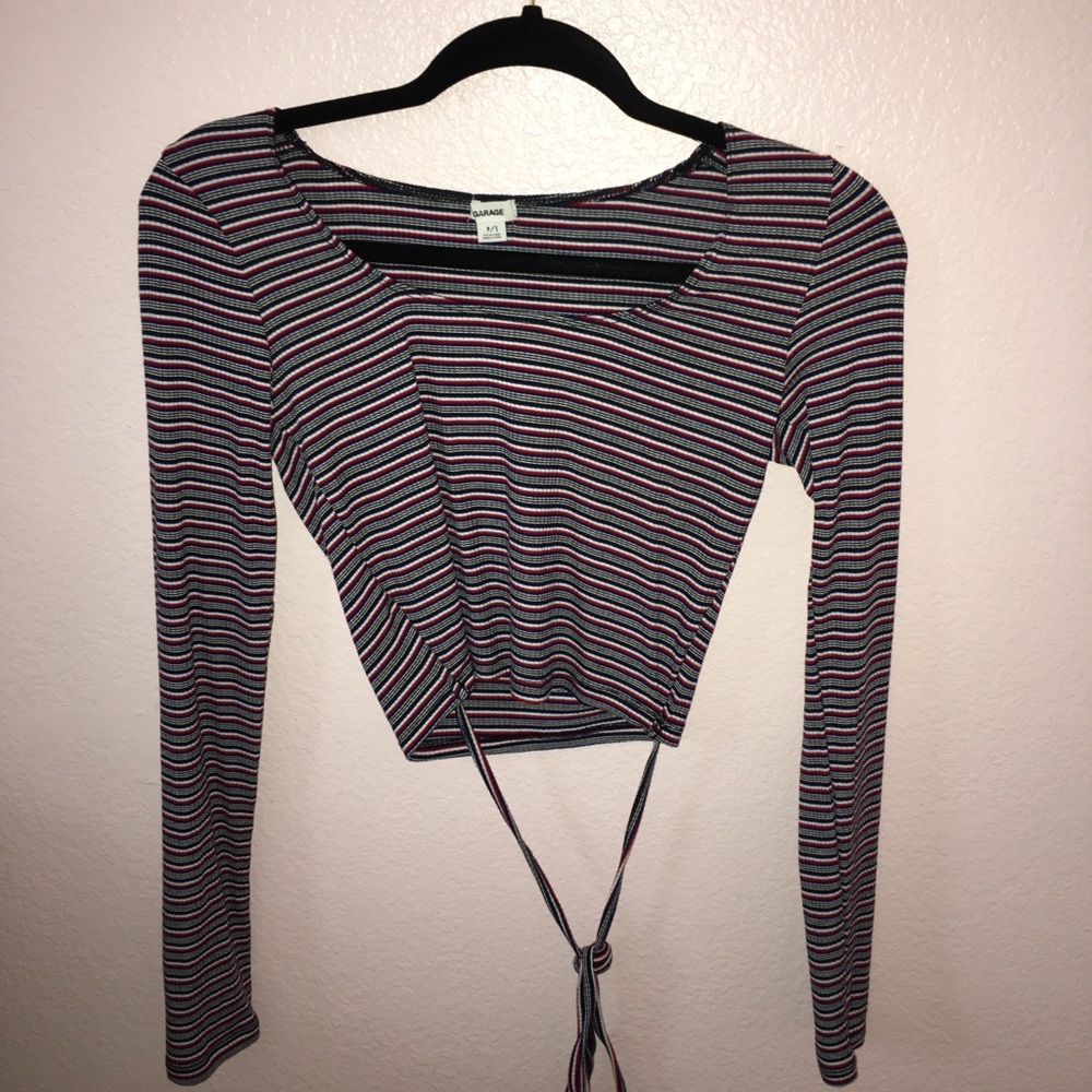 Long sleeve crop top